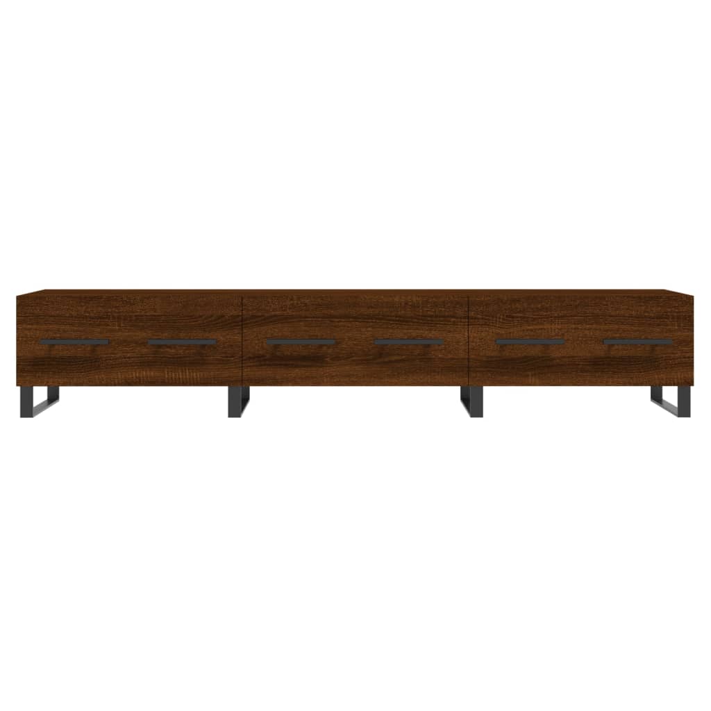 vidaXL Meuble TV chêne marron 150x36x30 cm bois d'ingénierie