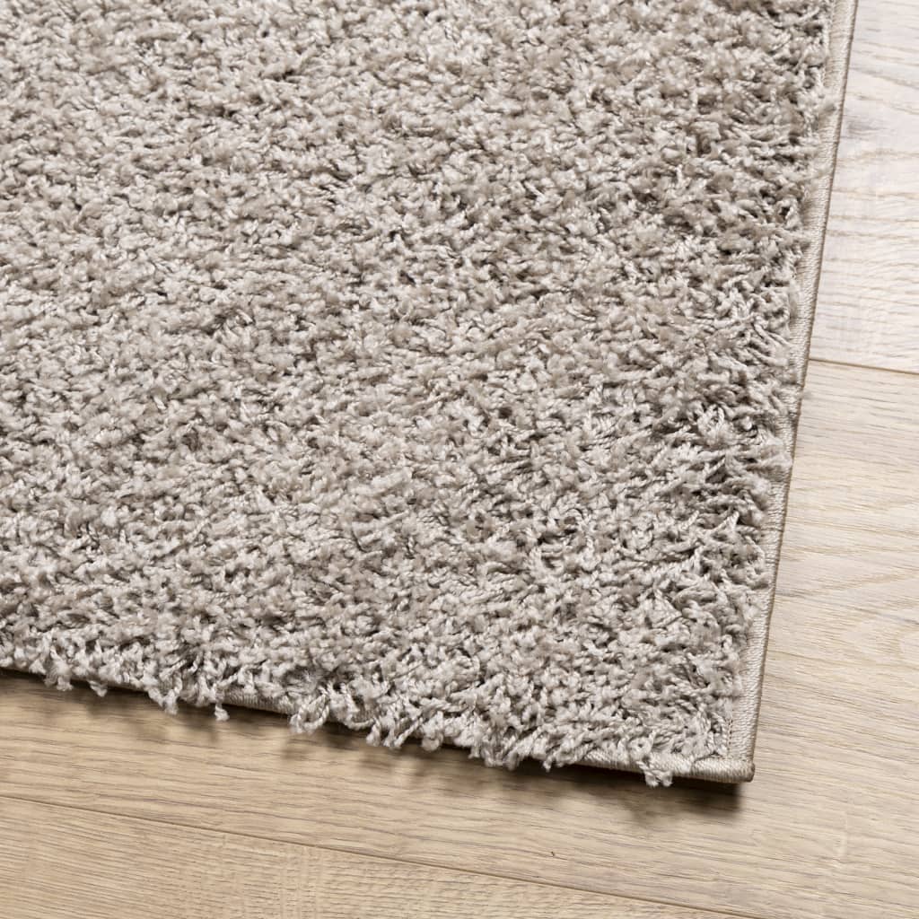 vidaXL Tapis shaggy PAMPLONA poils longs moderne beige 80x200 cm