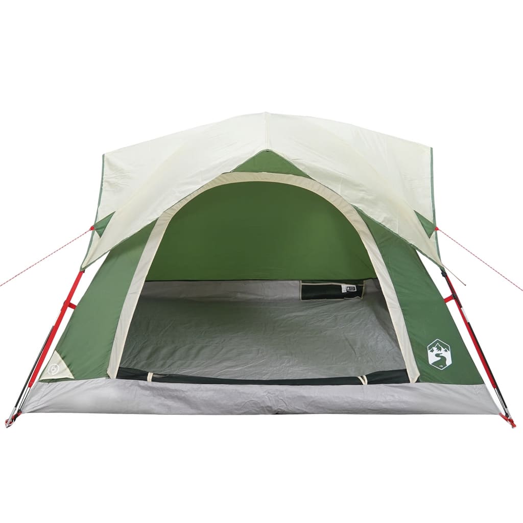 vidaXL Tente de camping de cabine 4 personnes vert imperméable