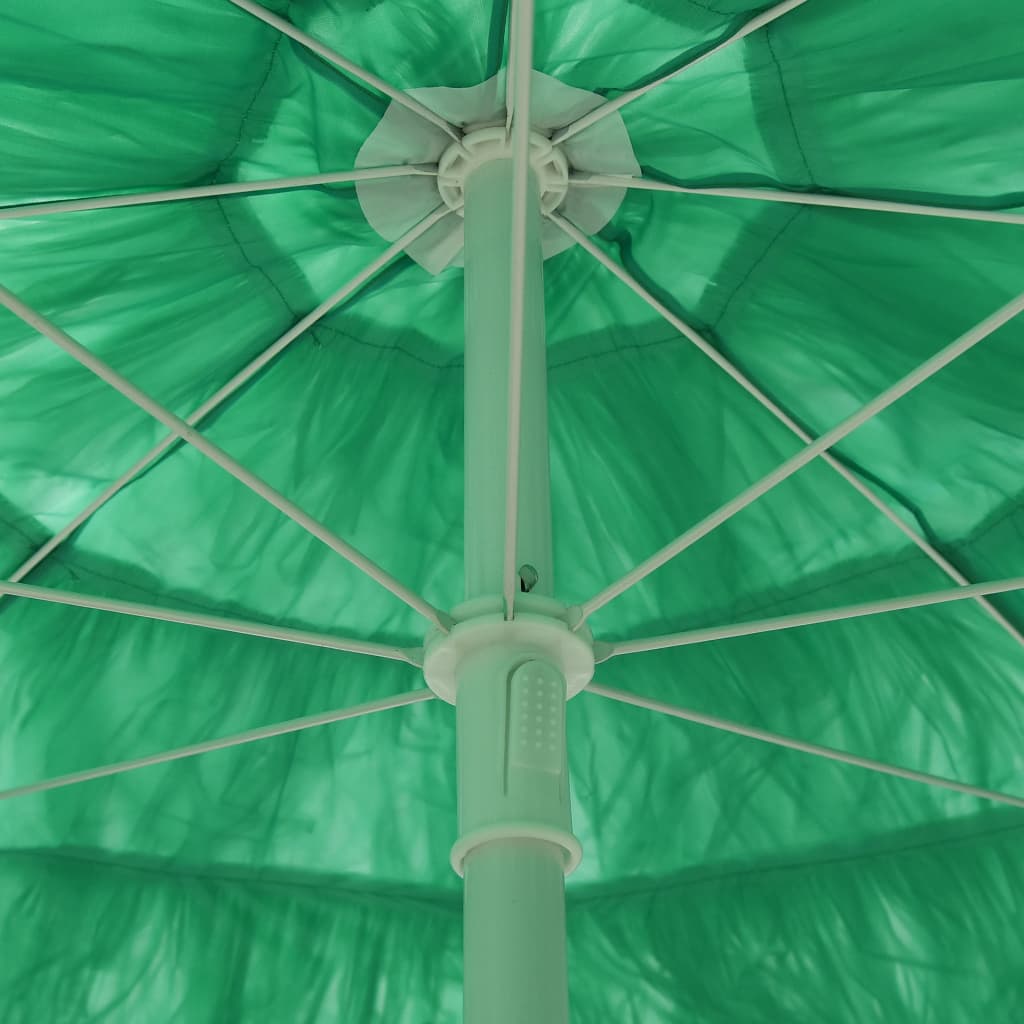 vidaXL Parasol de plage Hawaii Vert 180 cm