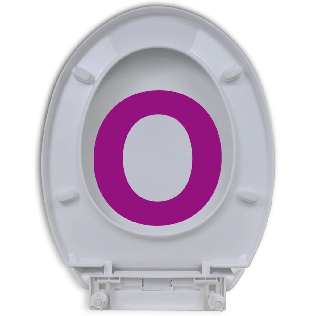 vidaXL Abattant WC à fermeture en douceur Libération rapide Blanc