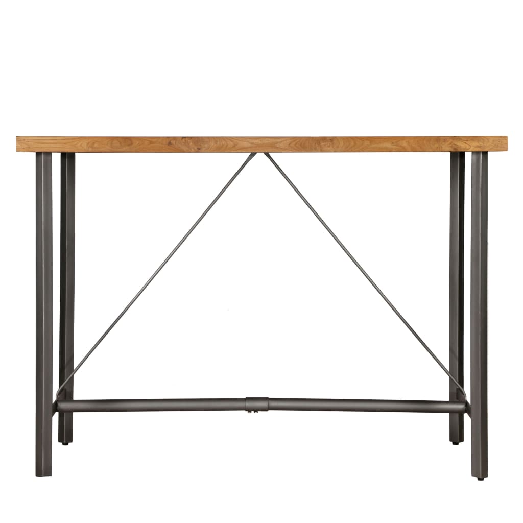 vidaXL Table de bar Teck recyclé massif 150x70x106 cm