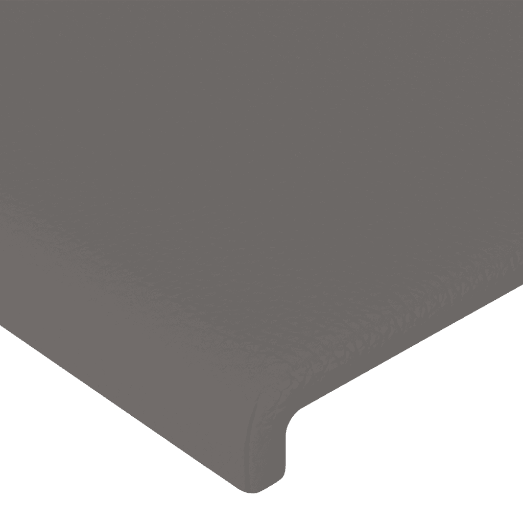 vidaXL Sommier à lattes de lit avec matelas Gris 120x200 cm Similicuir