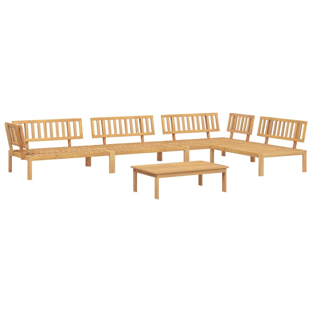 vidaXL Salon palette de jardin 5 pcs bois d'acacia massif