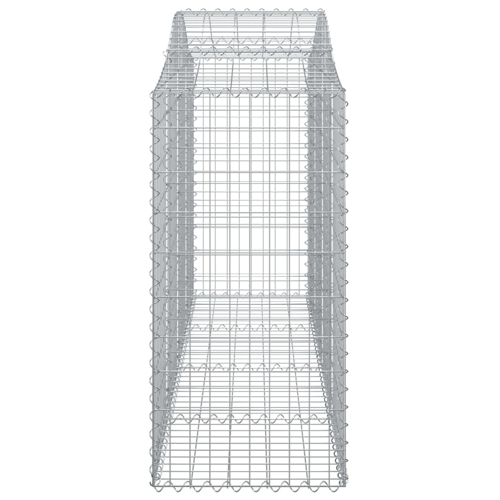 vidaXL Panier de gabions arqué 200x50x120/140 cm Fer galvanisé