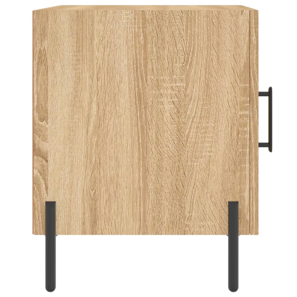 vidaXL Table de chevet chêne sonoma 40x40x50 cm bois d’ingénierie