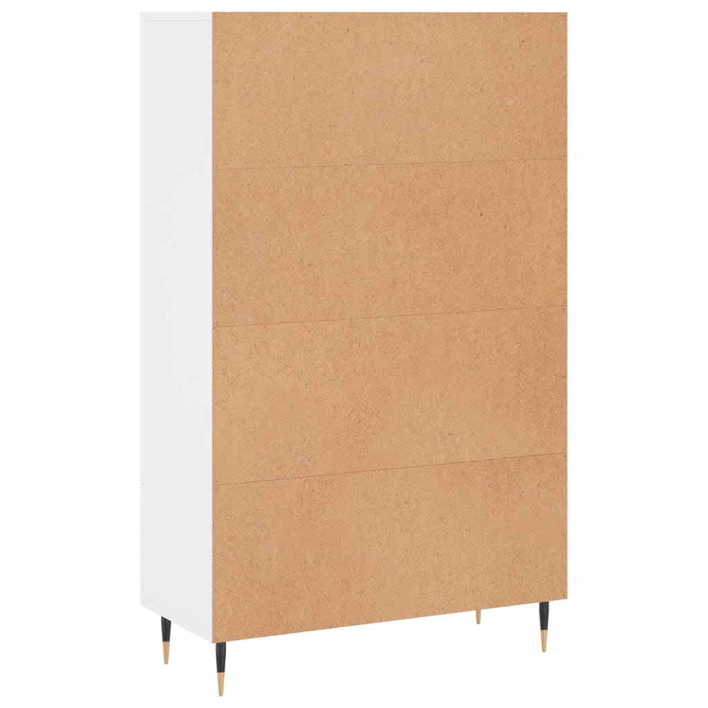 vidaXL Buffet haut blanc 69,5x31x115 cm bois d'ingénierie