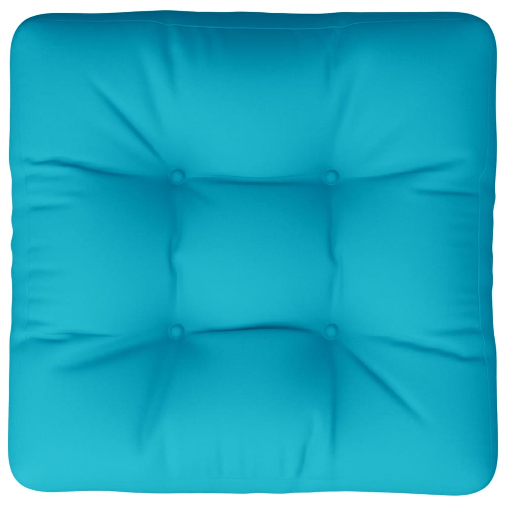 vidaXL Coussin de palette turquoise 60x60x12 cm tissu