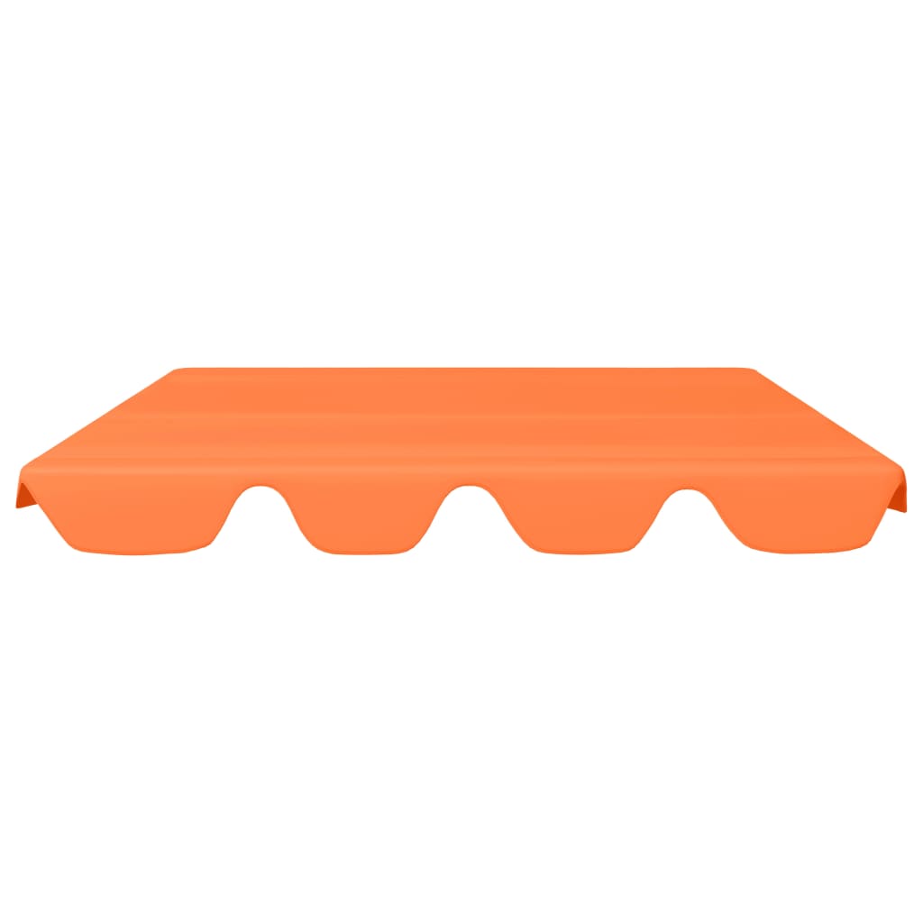 vidaXL Toit de rechange de balançoire orange 150/130x105/70 cm