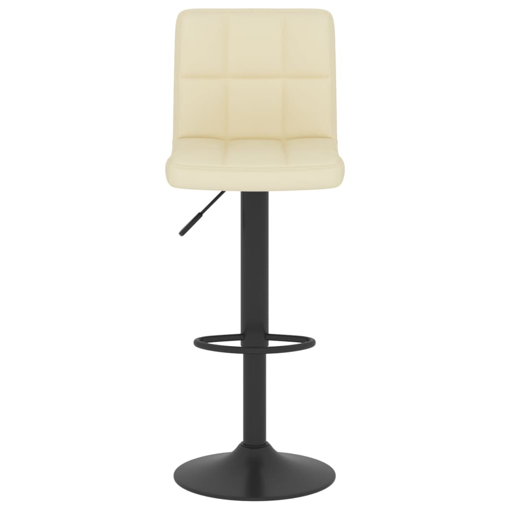 vidaXL Tabouret de bar Crème Tissu