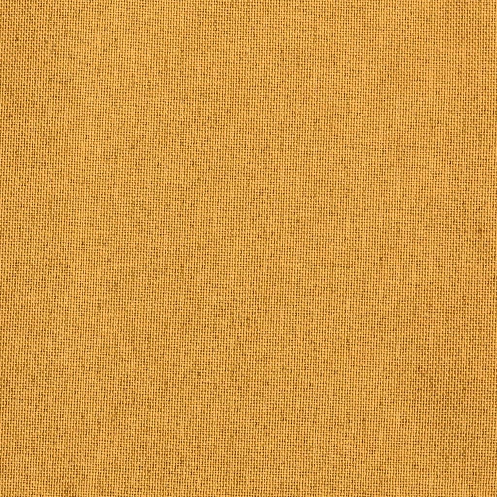 vidaXL Rideau occultant Aspect de lin avec œillets Jaune 290x245 cm