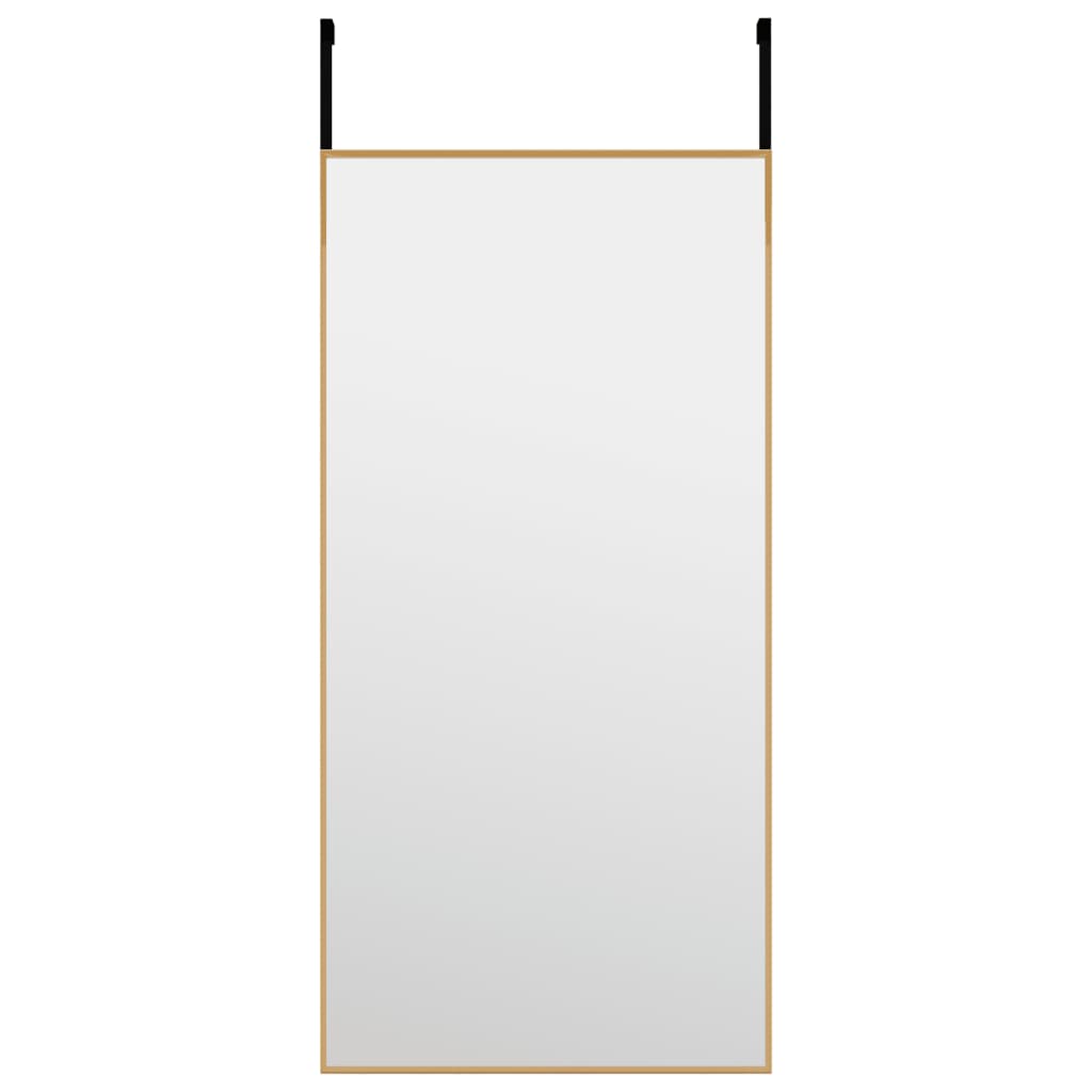 vidaXL Miroir de porte Doré 30x60 cm Verre et aluminium