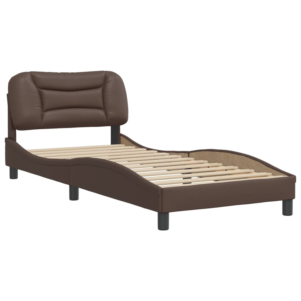 vidaXL Cadre de lit sans matelas marron 90x190 cm similicuir