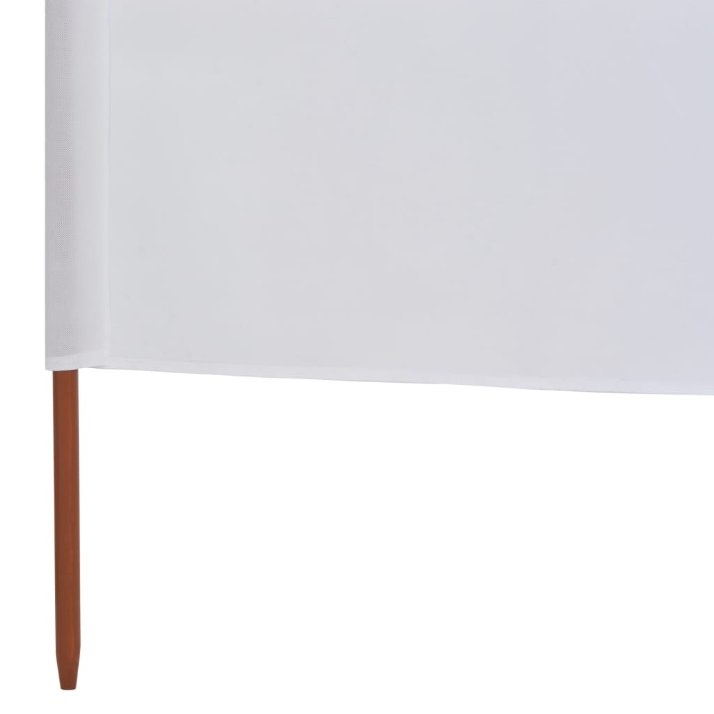 vidaXL Paravent 6 panneaux Tissu 800 x 80 cm Blanc