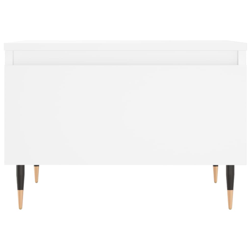 vidaXL Tables basses 2 pcs blanc 50x46x35 cm bois d'ingénierie