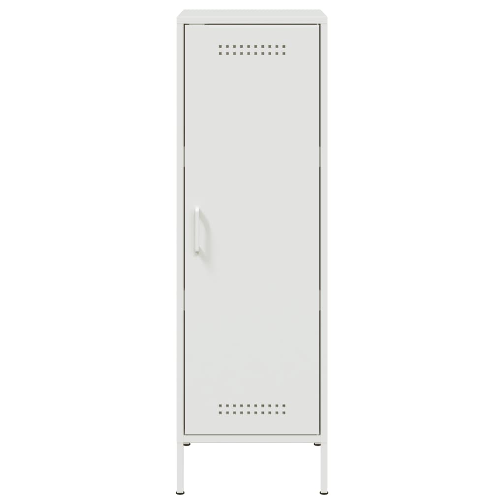 vidaXL Buffet haut blanc 36x39x113 cm acier