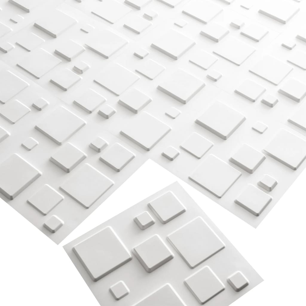 WallArt Panneaux muraux 3D Squares 12 pcs GA-WA09