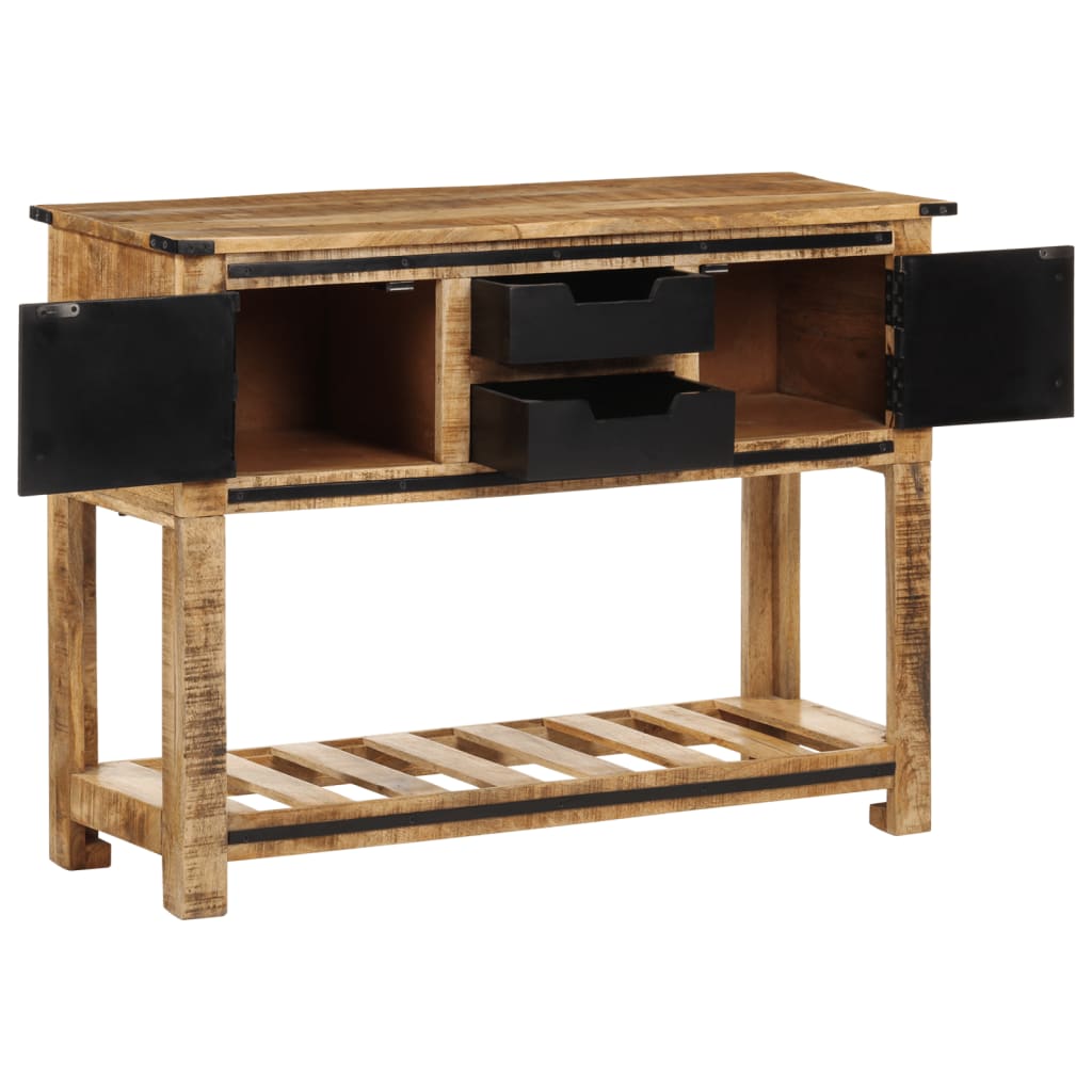 vidaXL Table console 100x35x75 cm bois de manguier massif