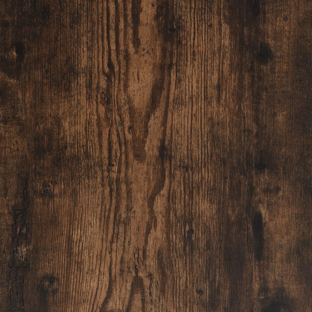 vidaXL Table de chevet chêne fumé 39x39x47,5 cm bois d'ingénierie