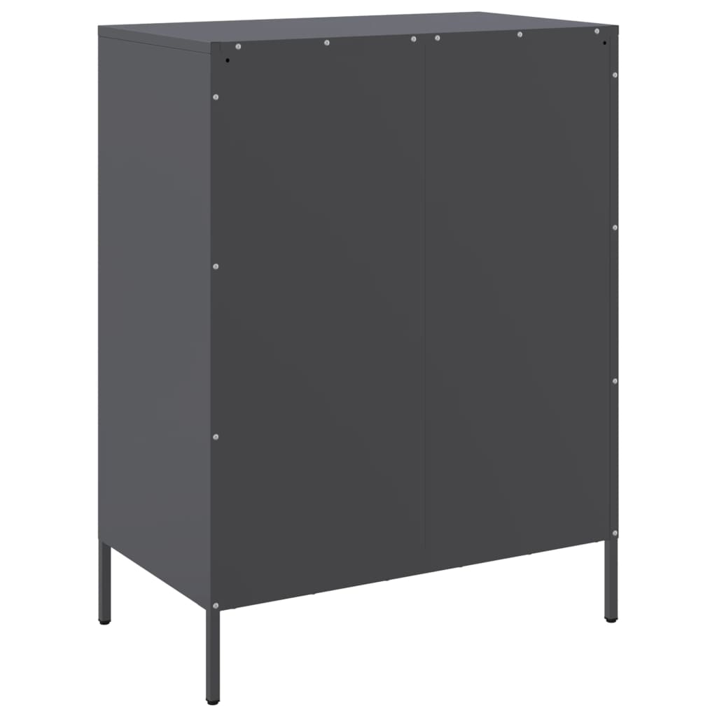 vidaXL Buffet anthracite 68x39x89 cm acier