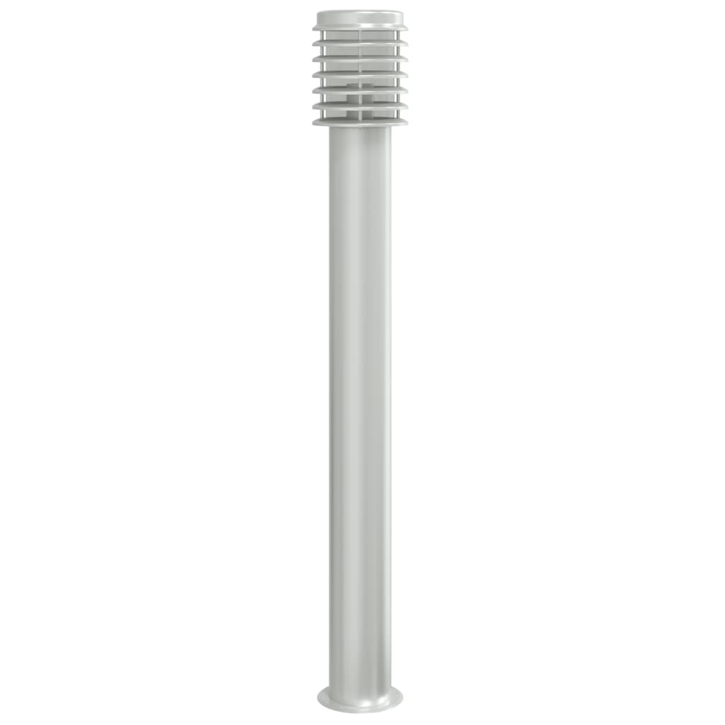 vidaXL Lampadaire d'extérieur argenté 110 cm acier inoxydable