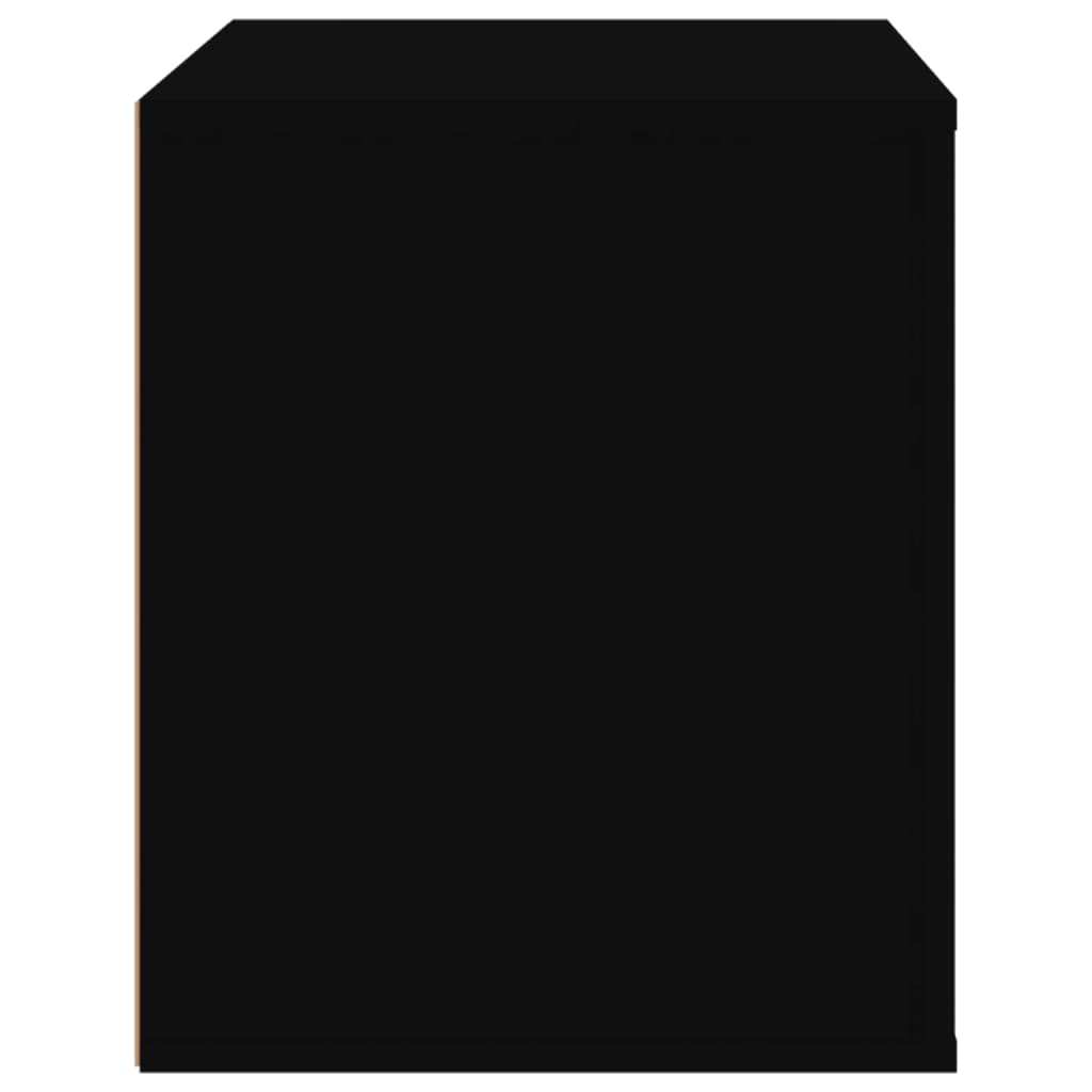 vidaXL Table de chevet Noir 50x39x47 cm
