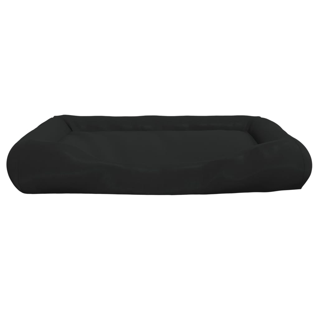 vidaXL Coussin avec oreillers pour chien Noir 115x100x20 cm Tissu