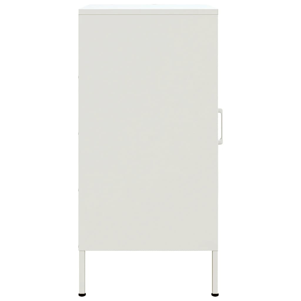 vidaXL Buffet blanc 36x39x79 cm acier