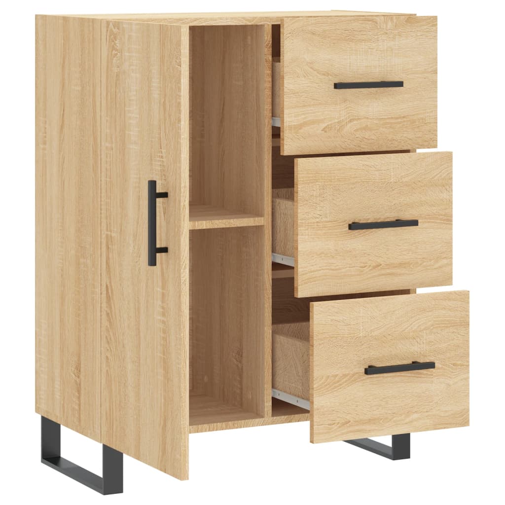 vidaXL Buffet chêne sonoma 69,5x34x90 cm bois d'ingénierie