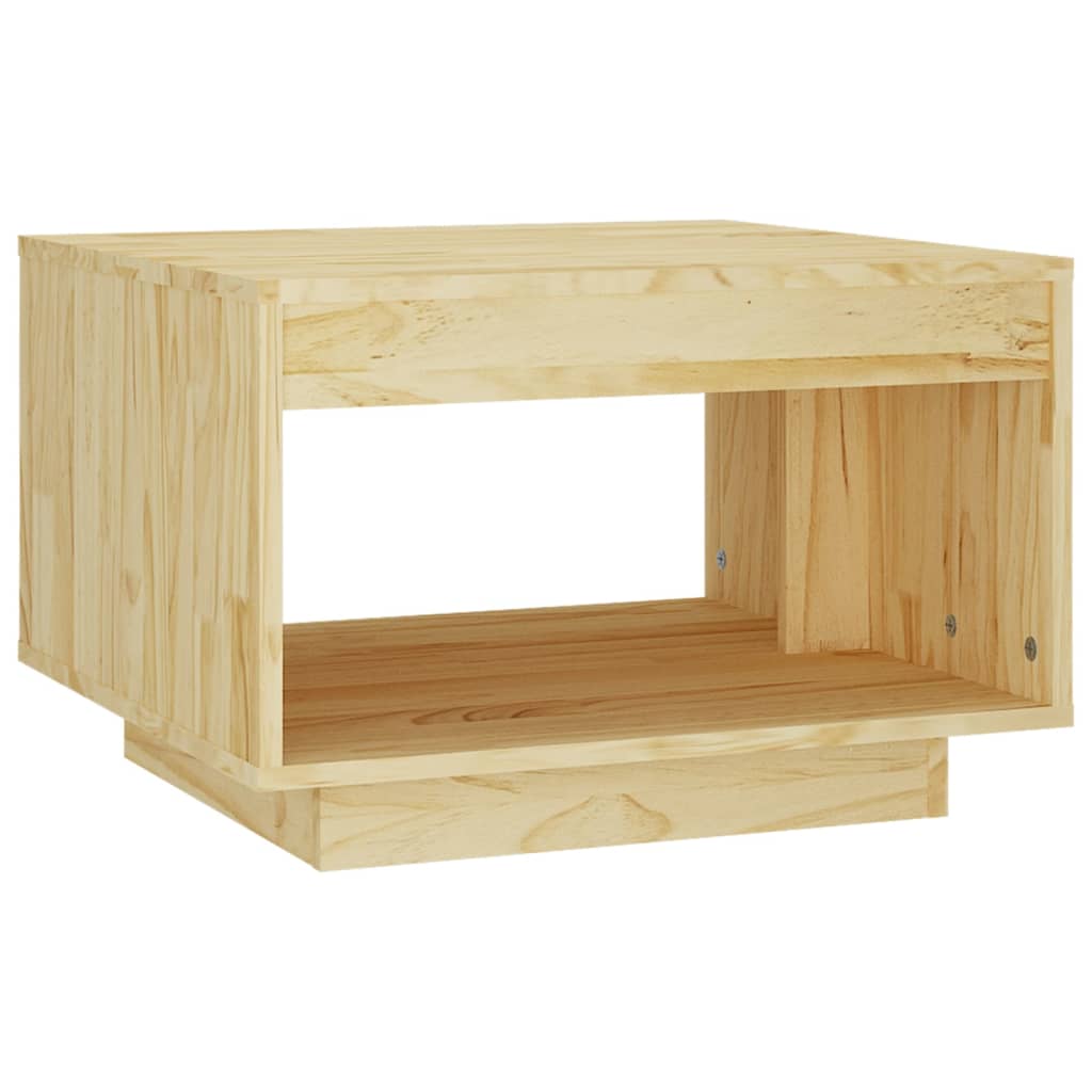 vidaXL Table basse 50x50x33,5 cm bois de pin massif