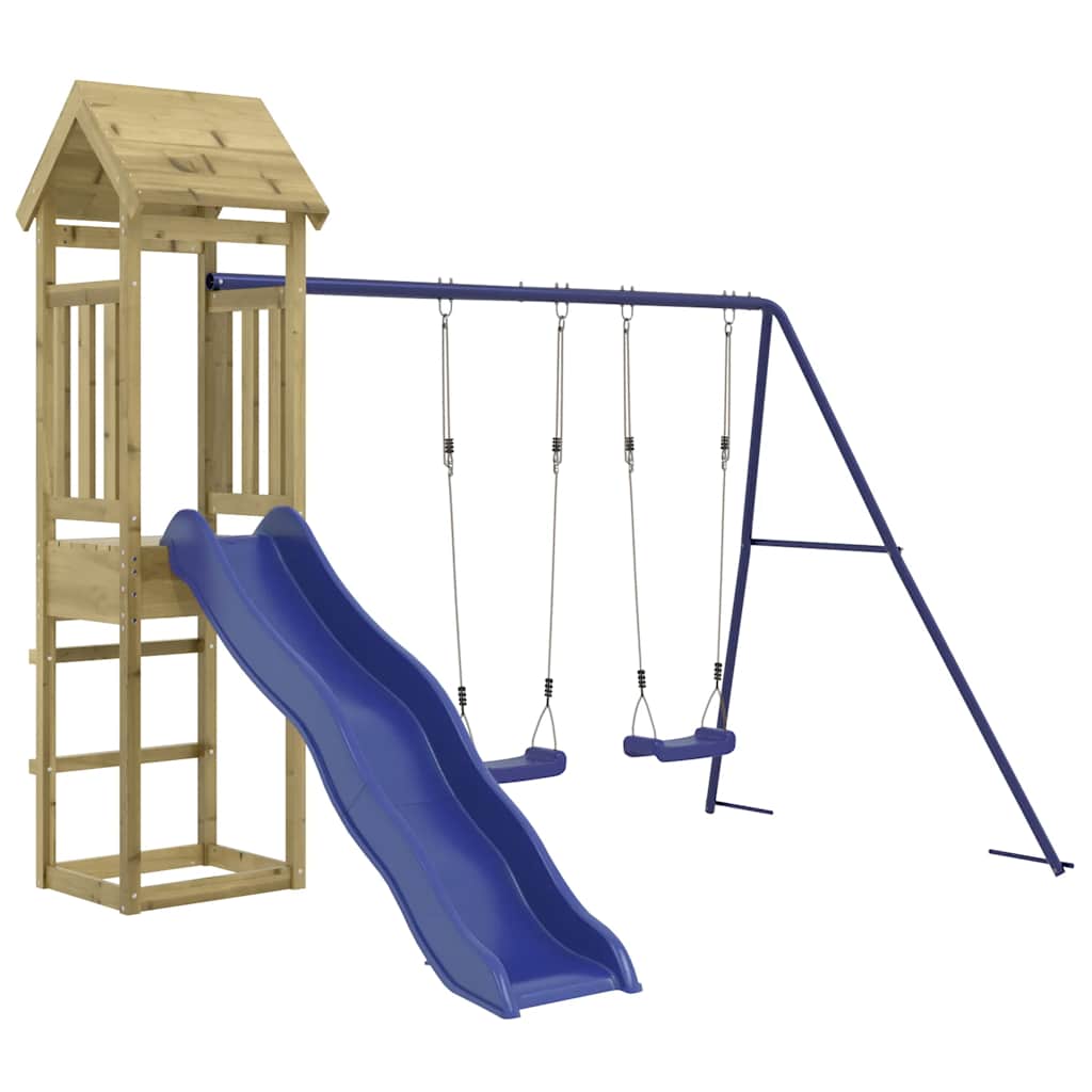 vidaXL Jeu en bois - Aire de jeux d'extérieur bois de pin massif