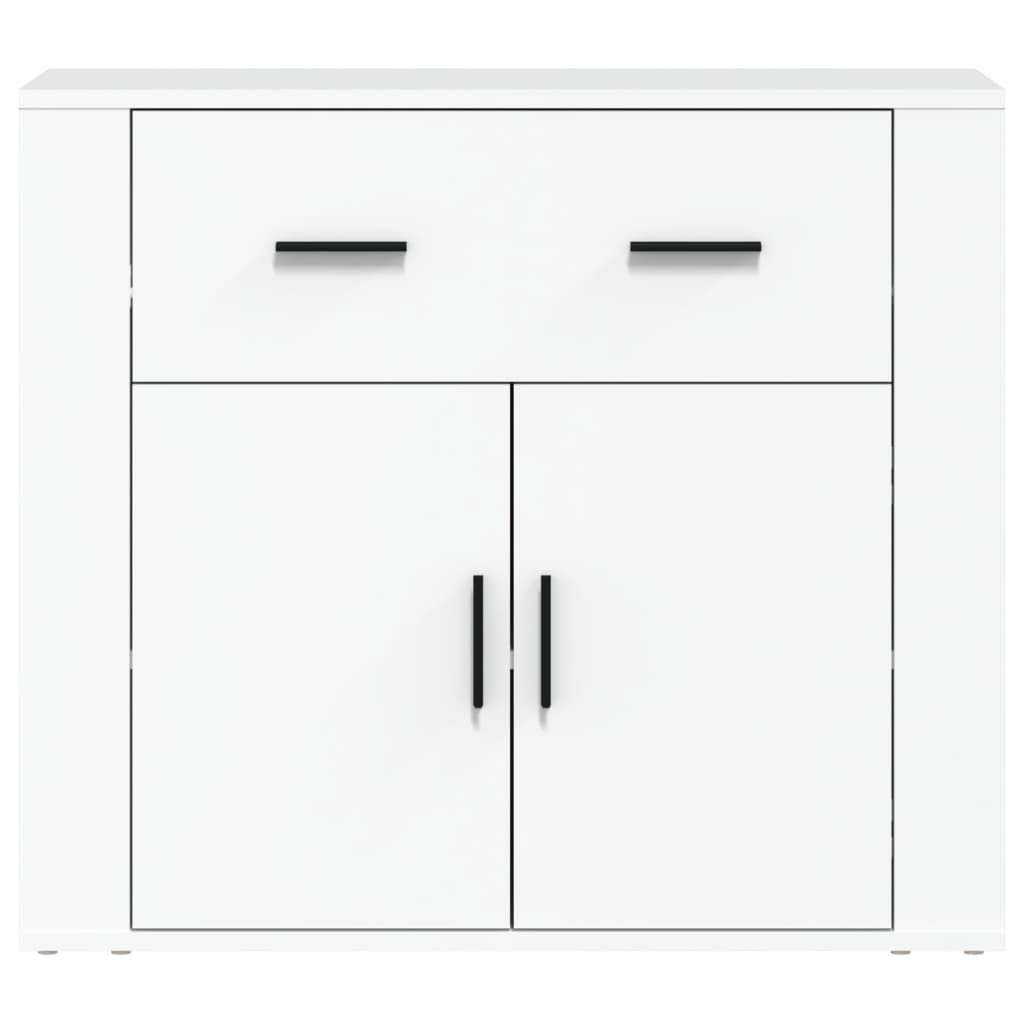 vidaXL Buffet Blanc 80x33x70 cm Bois d'ingénierie