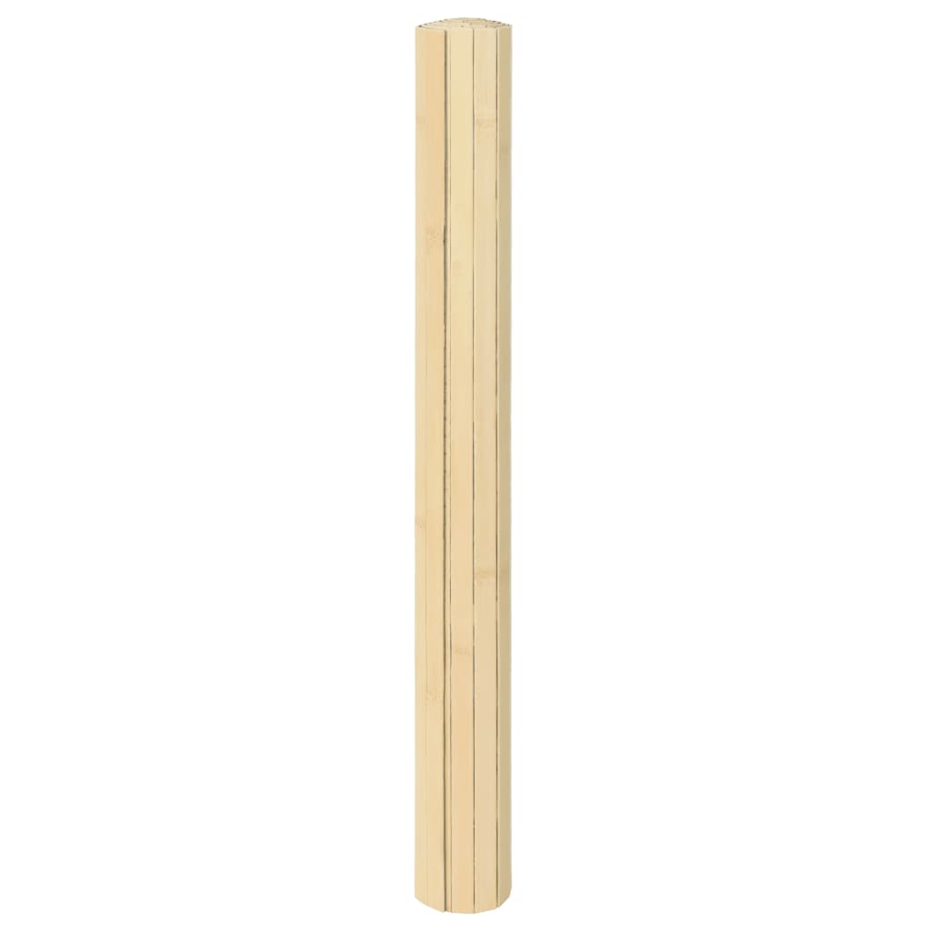 vidaXL Tapis rectangulaire naturel clair 60x500 cm bambou