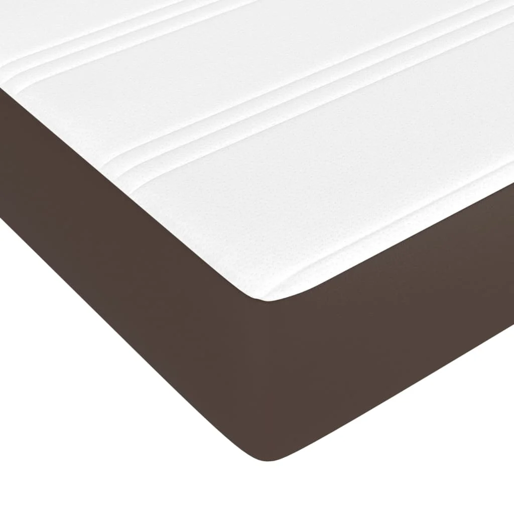 vidaXL Matelas de lit à ressorts ensachés Marron 90x200x20 cm