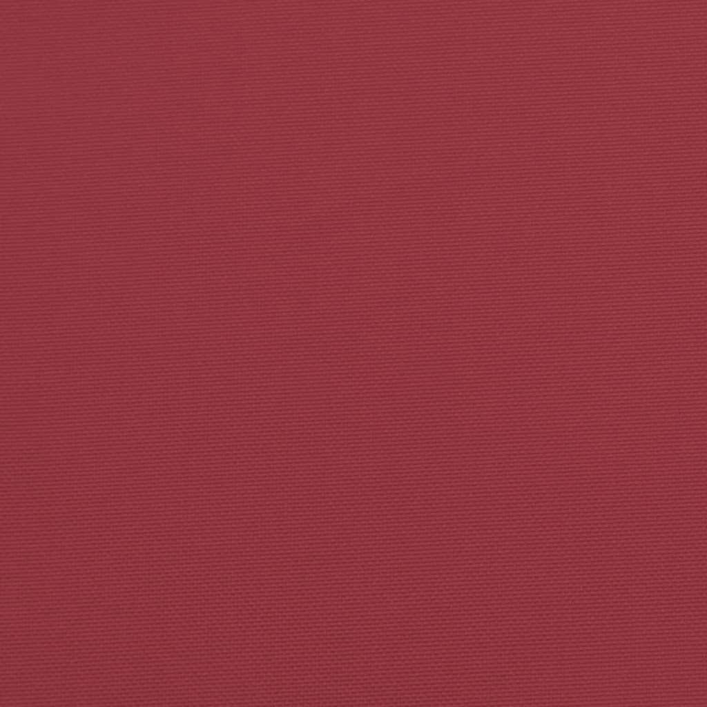 vidaXL Coussin de palette rouge 58x58x10 cm tissu