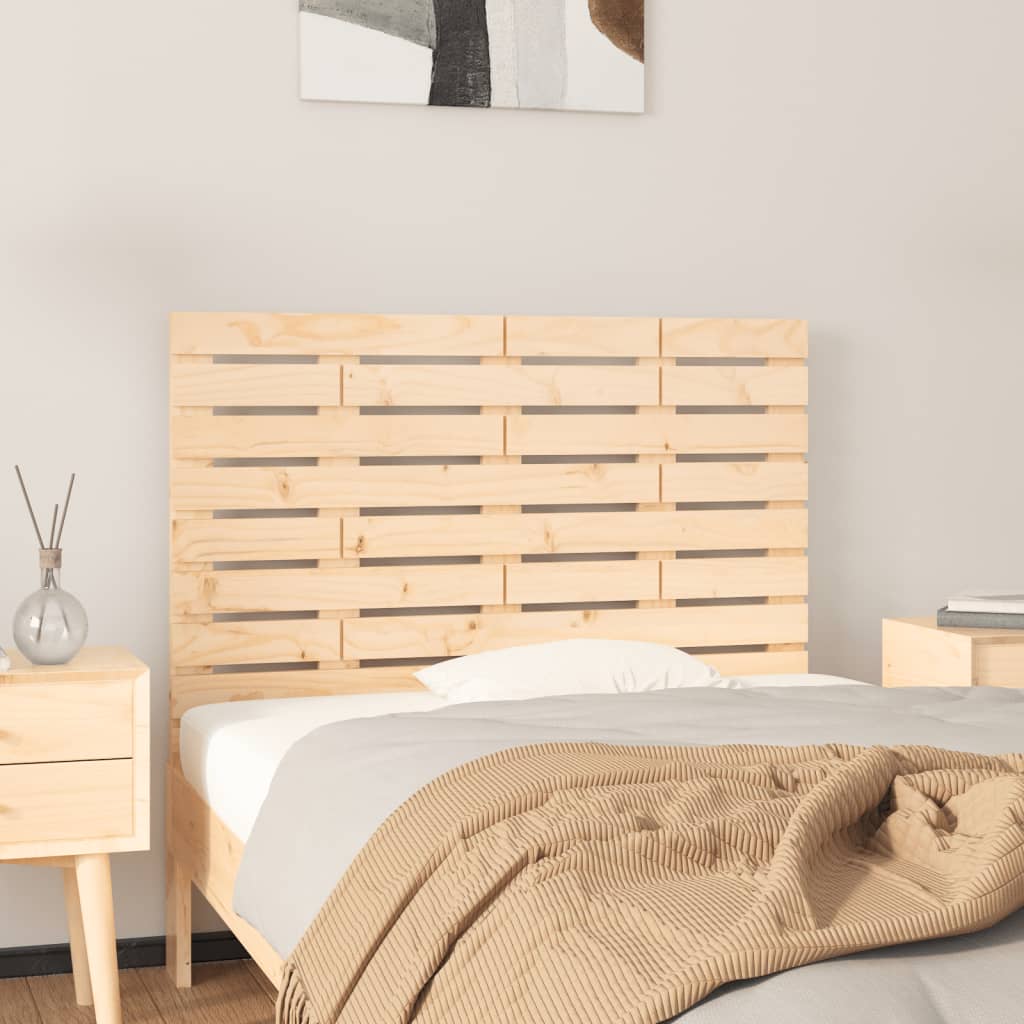 vidaXL Tête de lit murale 106x3x63 cm Bois massif de pin