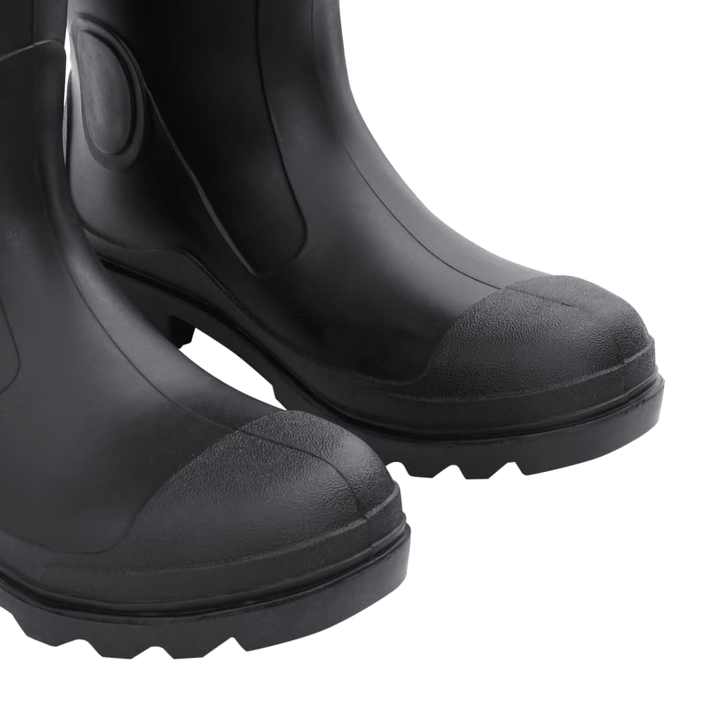 vidaXL Bottes de pluie avec chaussettes amovibles noir taille 43 PVC
