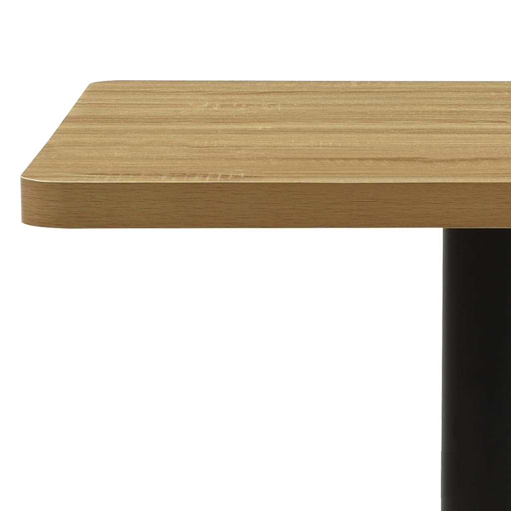 vidaXL Table de bistro Couleur chêne 80x80x75 cm MDF et acier