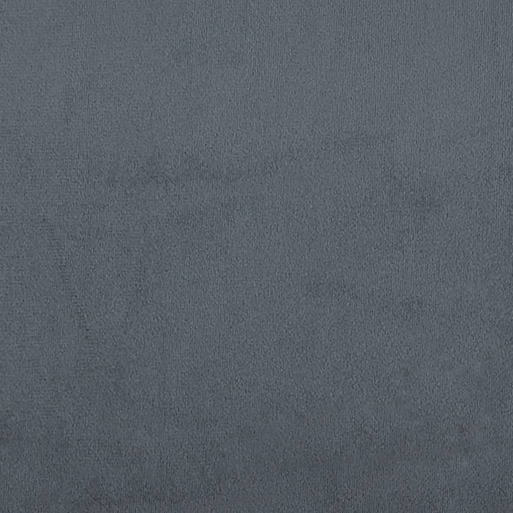 vidaXL Repose-pied gris foncé 77x55x31 cm velours