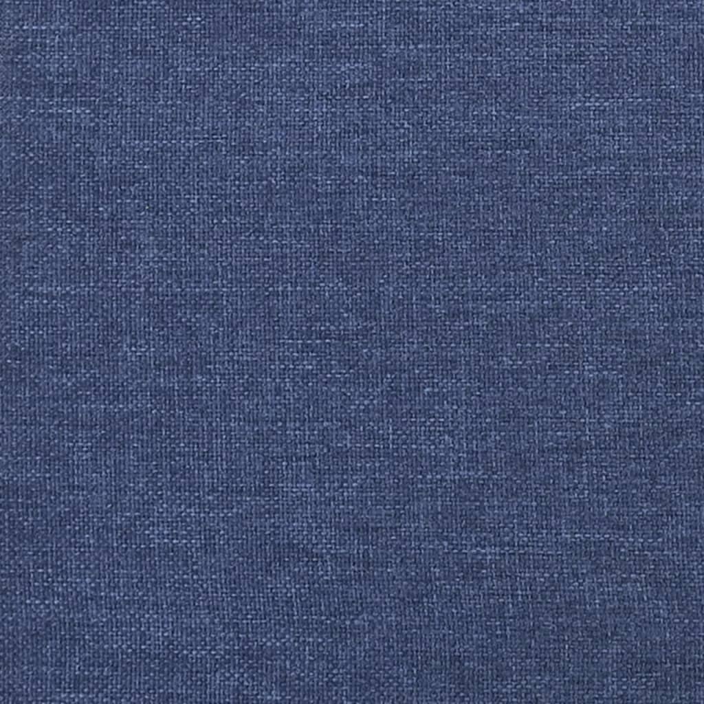 vidaXL Tête de lit Bleu 80x5x78/88 cm Tissu