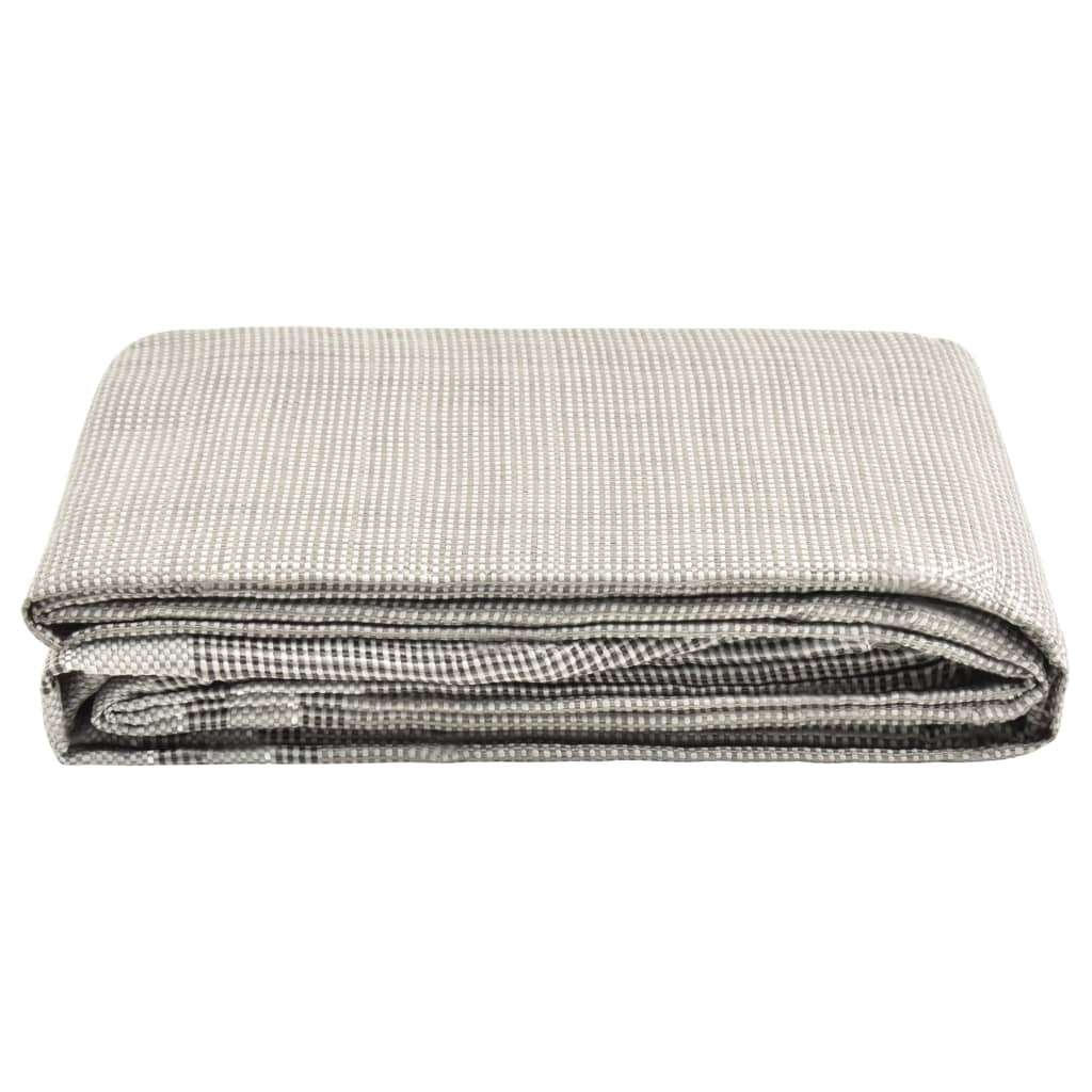 vidaXL Tapis de tente 500x300 cm Gris foncé