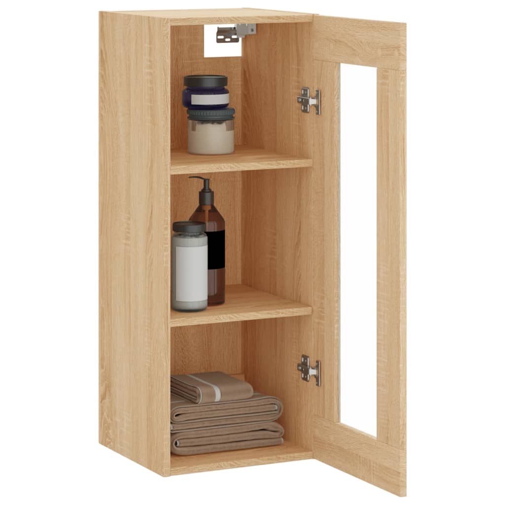 vidaXL Armoire murale chêne sonoma 34,5x34x90 cm