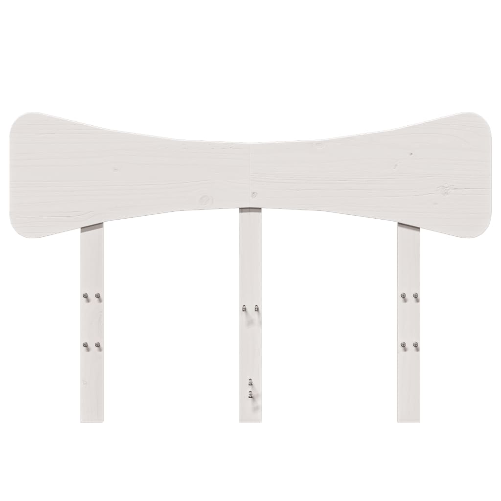 vidaXL Tête de lit blanc 120 cm bois massif de pin