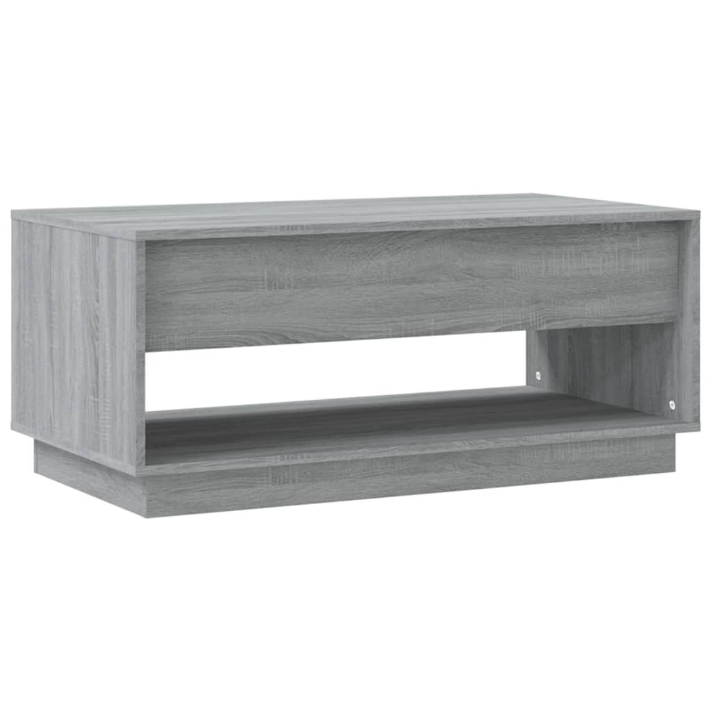 vidaXL Table basse Sonoma gris 102,5x55x44 cm Aggloméré