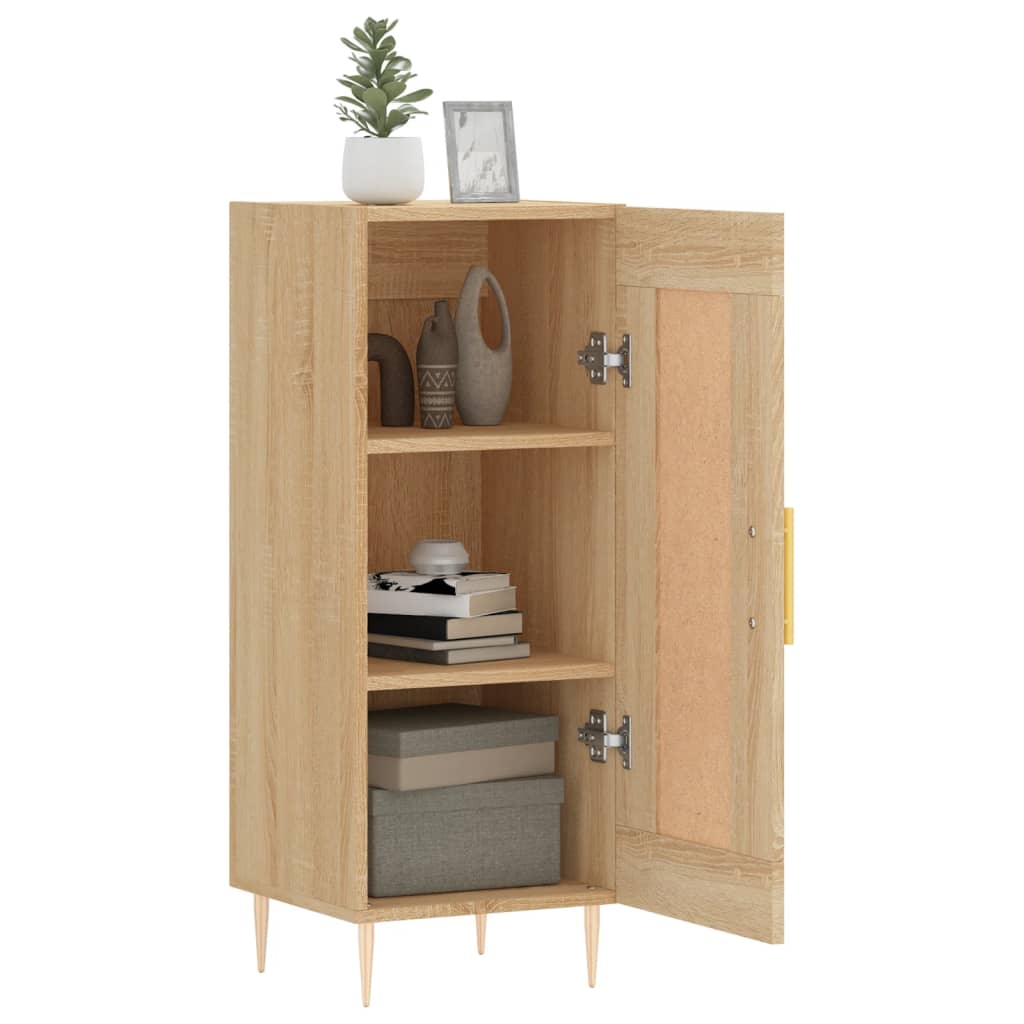 vidaXL Buffet Chêne sonoma 34,5x34x90 cm Bois d'ingénierie