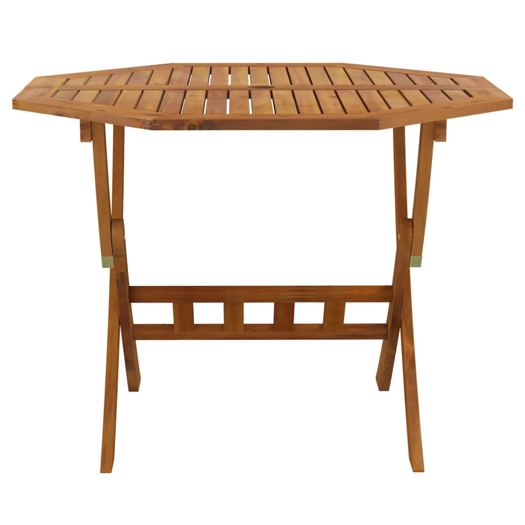 vidaXL Table pliable de jardin 90x75 cm Bois d'acacia solide