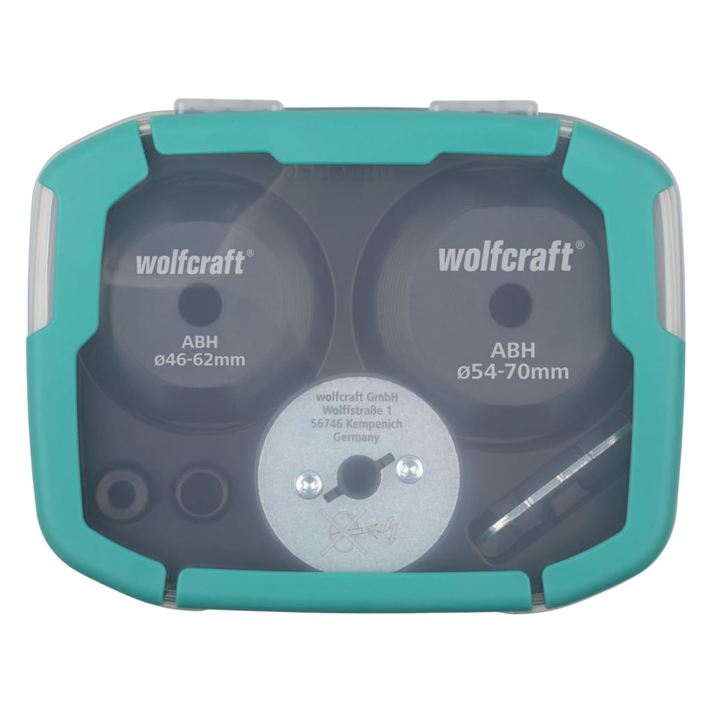 wolfcraft Jeu d'outils d'agrandissement de trous à scies cloches 3 pcs