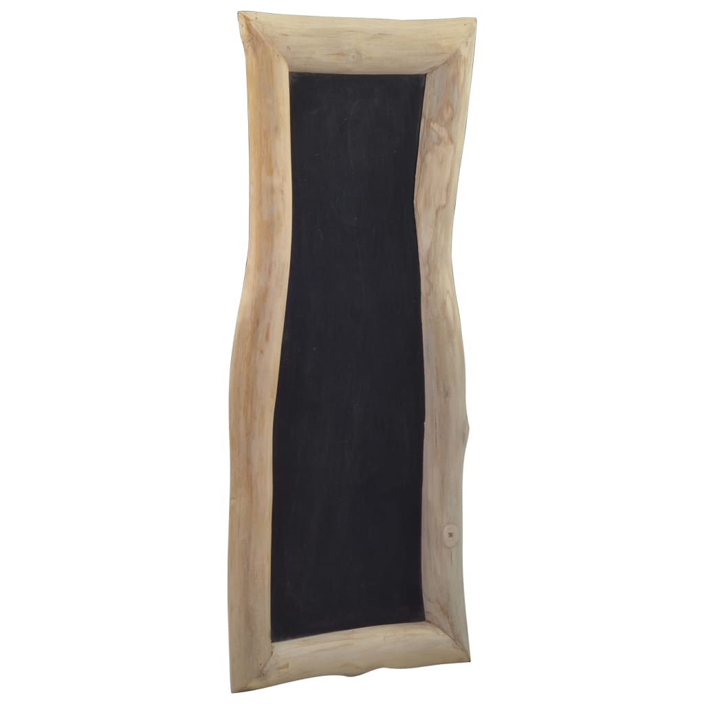 vidaXL Tableau noir 3 pcs 30x70 cm Bois de teck solide