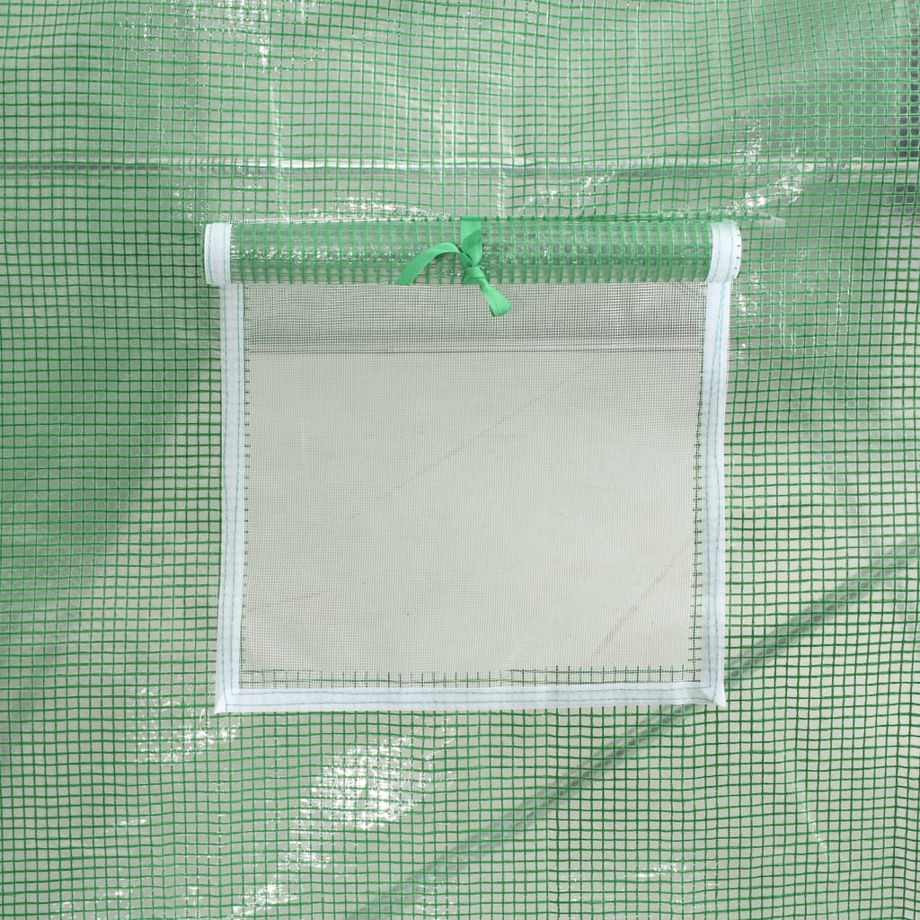 vidaXL Serre avec cadre en acier vert 4 m² 2x2x2 m
