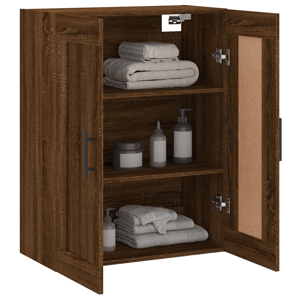 vidaXL Armoire murale chêne marron 69,5x34x90 cm bois d'ingénierie